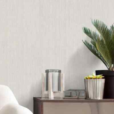 Belgravia Dahlia Struktur Uni Tapete Natur 7006