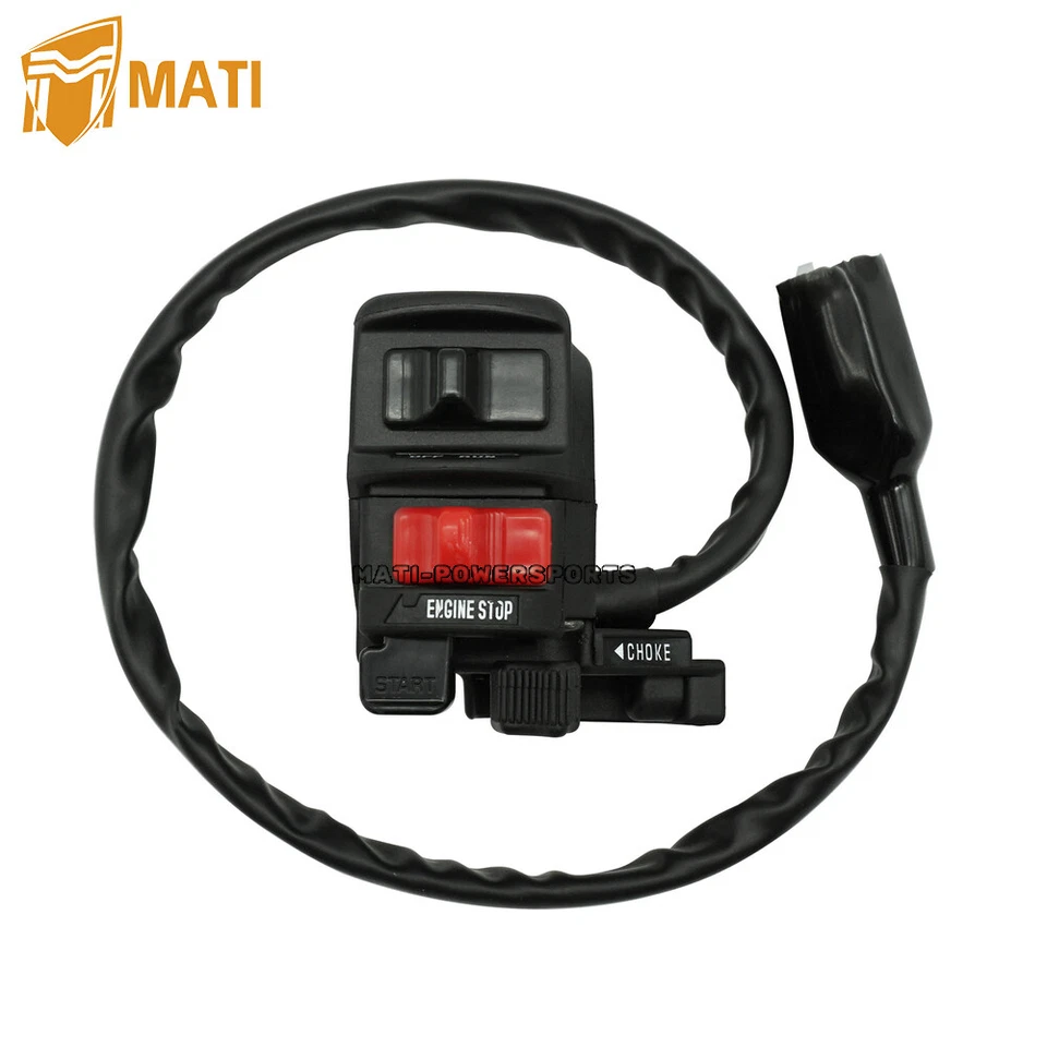 Faro de arranque interruptor de apagado de manillar para Kawasaki Bayou 220/250 KLF220A KLF250A Foto 3 de 4