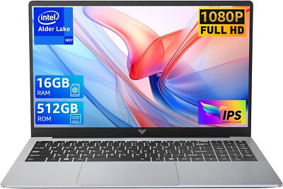 ACEMAGIC 15,6 Zoll UHD Netbook Intel N97 16GB DDR4 RAM 512GB SSD Windows 11 PRO