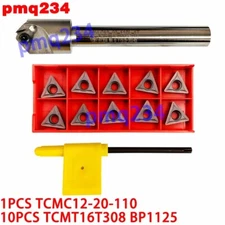1PCS TCMC12-20-110 45° Indexable chamfering arbor+10PCS TCMT16T308 BP1125 insert