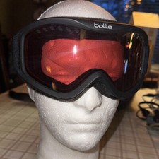 Bolle FREEZE Shiny Black Frame Vermillon Lens Ski Snowboard Goggles 21490 Rare