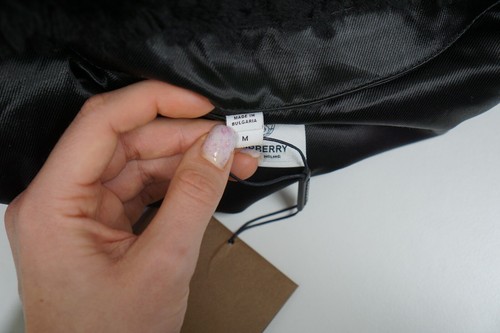Men Burberry Black Glenfield Bomber Jacket Black Size M UK/US40 - Picture 4 of 13