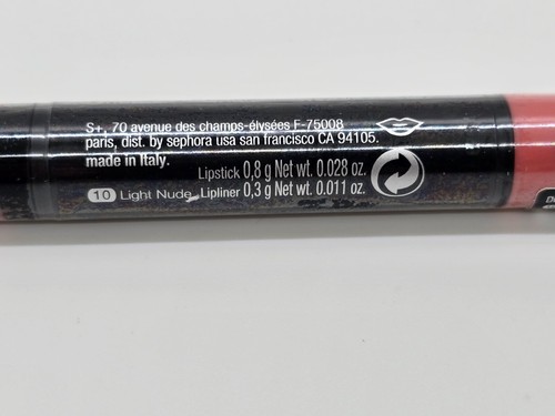 SEPHORA Contour & Color Lip Liner and Lipstick Duo 10 Light Nude ~ New & Sealed - Picture 3 of 3