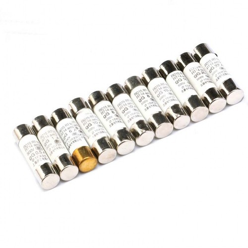 10x38mm R015 Ceramic Fast Blow Fuse 0.5A 1A 2A 4A 5A 6A 8A 10A 16A 20A 32A 500V - Picture 2 of 4