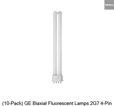 (10er Pack) GE Biaxial Leuchtstofflampen 2G7 4-Pin 11W Tageslicht (6500k)