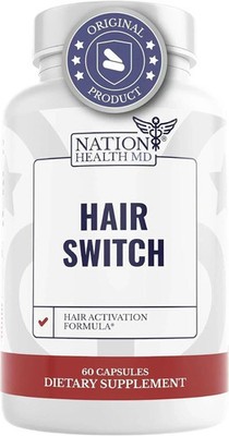 Hair Switch,Supplements for Hair and Scalp - Biotin, Zinc, Selenium (Pack of 2)