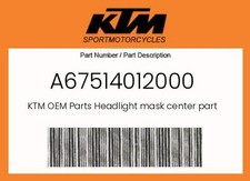 Pieza central de máscara de faro genuina KTM - A67514012000