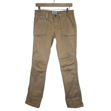 Polo Ralph Lauren 1967 Jeans Cargo Khaki Pants Women  s Sz 6 Tan Straight Leg Y2K