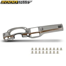 Fit For 01-05 Chevy Impala Dash Bezel Instrument Cluster Speedometer Trim Gray