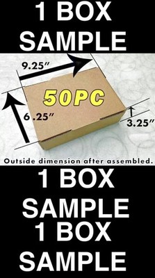 ONE SAMPLE BOX 9'' x 6'' x 3'' Corrugated Security Mailer Shipping Box