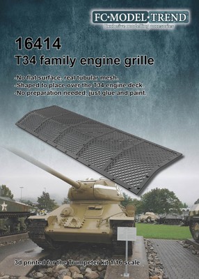 FC Model Trend 1/16 T-34 Engine Cover Grille for Trumpeter kits
