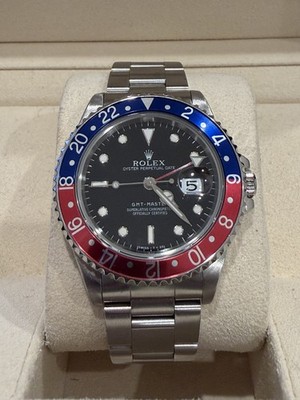 Rolex GMT-Master Pepsi Stainless Steel Oyster Automatic Black Men's Watch 16700