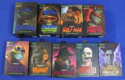 NECA 2023 TMNT x Universal's Monsters Action Figure Lot of 9 Complete in Box