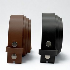 Full Grain Buffalo Leather Belt Strap without Buckle Width 1.35" US Made 32"-56"