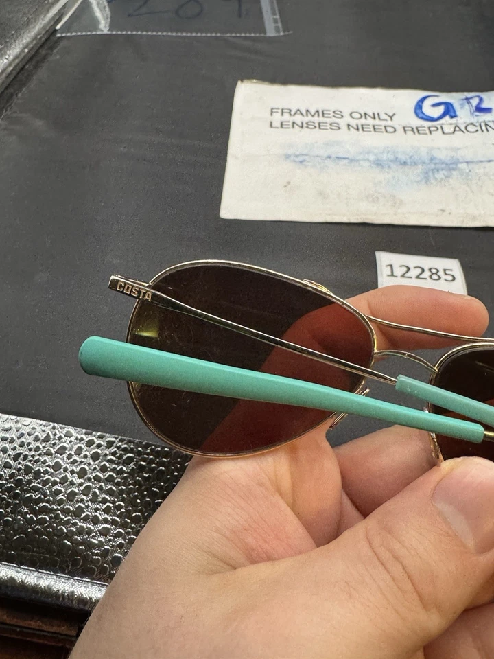 Gafas de sol Costa Piper 06S6003 60031158 dorado brillante con lentes espejadas verdes 580G Foto 4 de 4