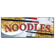 Noodles Banner Concession Stand Food Truck Single Sided
