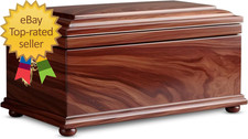 Wood Cremation Urns for Human Ashes Casket for Humans Decorative Burial Urn