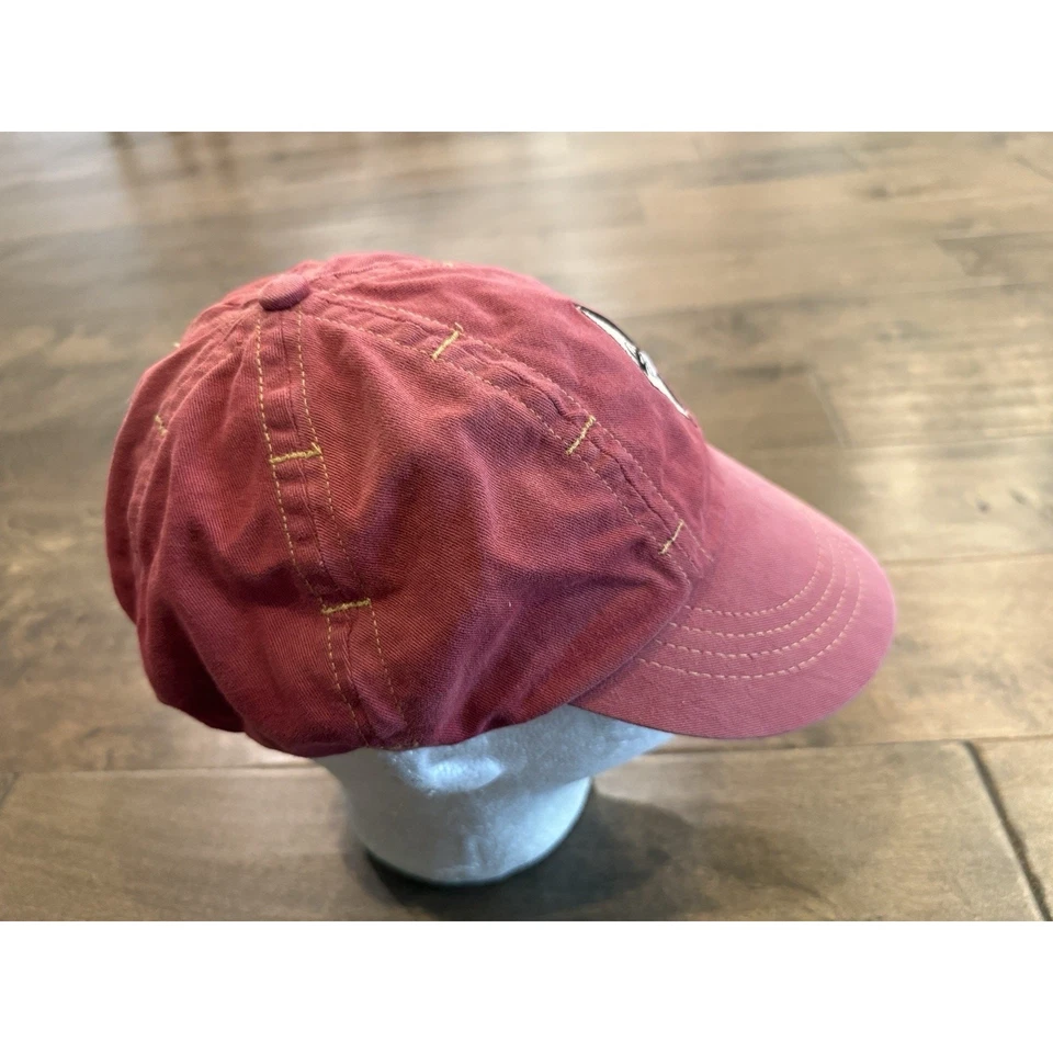 Винтажная мужская кепка 80-х 90-х Quicksilver с красным козырьком один размер растянутая кепка США - Изображение 4 из 4