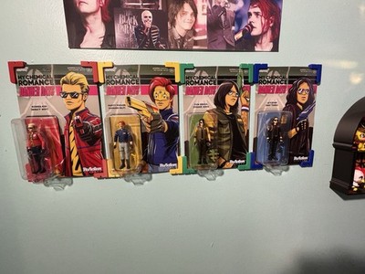 My Chemical Romance Danger Days Action Figure Set Mcr Super7 Reaction Frank Gee