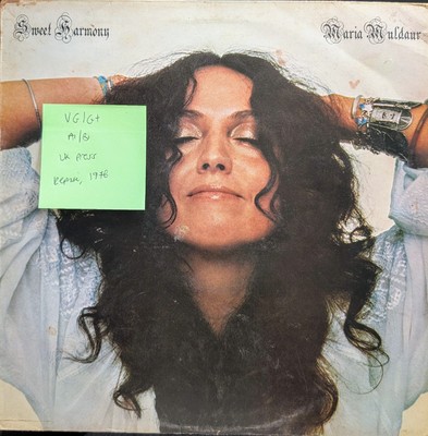 Maria Muldaur Sweet Harmony Vinyl Record VG/G+ K54059 1976