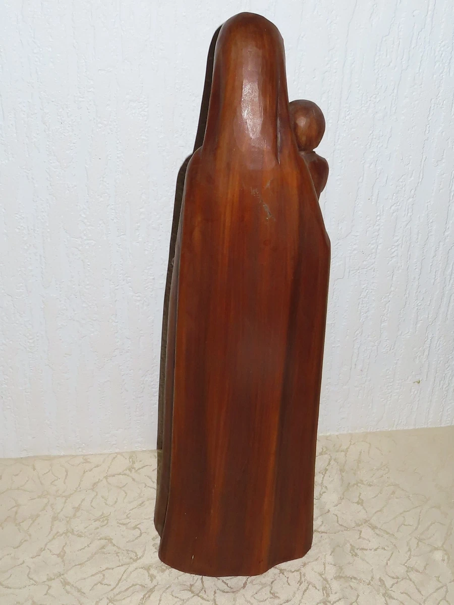 Heiligenfigur Holzfigur " Heilige Maria mit Jesuskind ! Oberammergau Heinzeller
