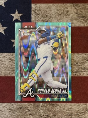 🪶Topps Chrome Ronald Acuña Jr. Atlanta Braves Baseball MLB 2026 #124 /199