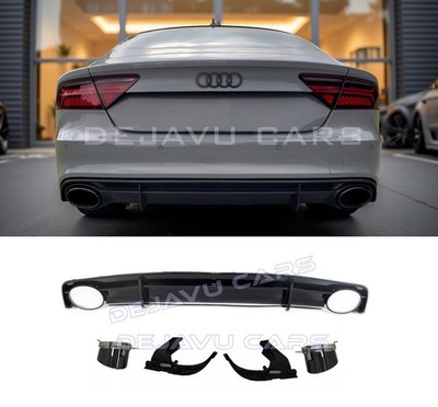 RS7 Look Heck Diffusor Heckansatz für Audi A7 4G S line / S7 Sportback Facelift