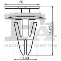 Fa1 10-40092.5 Clip, Zier-/Schutzleiste For Mini