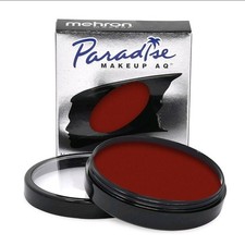 Mehron Paradise AQ Pro Face  Body Paint 1.4oz Red Water Activated Makeup