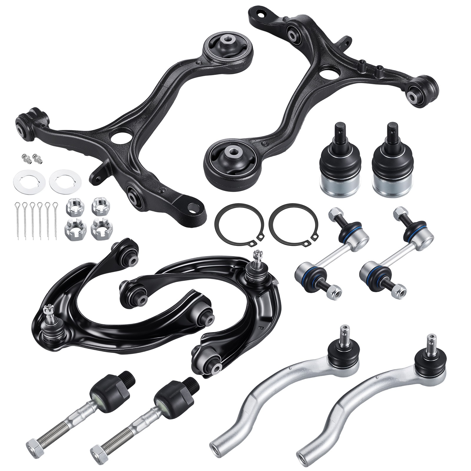 12pc Front Upper & Lower Control Arms Suspension Kit for 2008-2012 Honda Accord