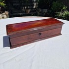 Coffret Ancien En Bois, Boîte À Bijoux, Gants, Meuble De Bureau, Déco