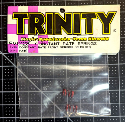 EV0128	Trinity EV10 Costant Rate Front Springs (2) - Red - 10Lbs