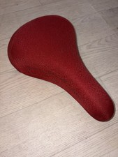 SE Racing Wing Bike Saddle Vintage Retro Bicycle Seat Red And Silver