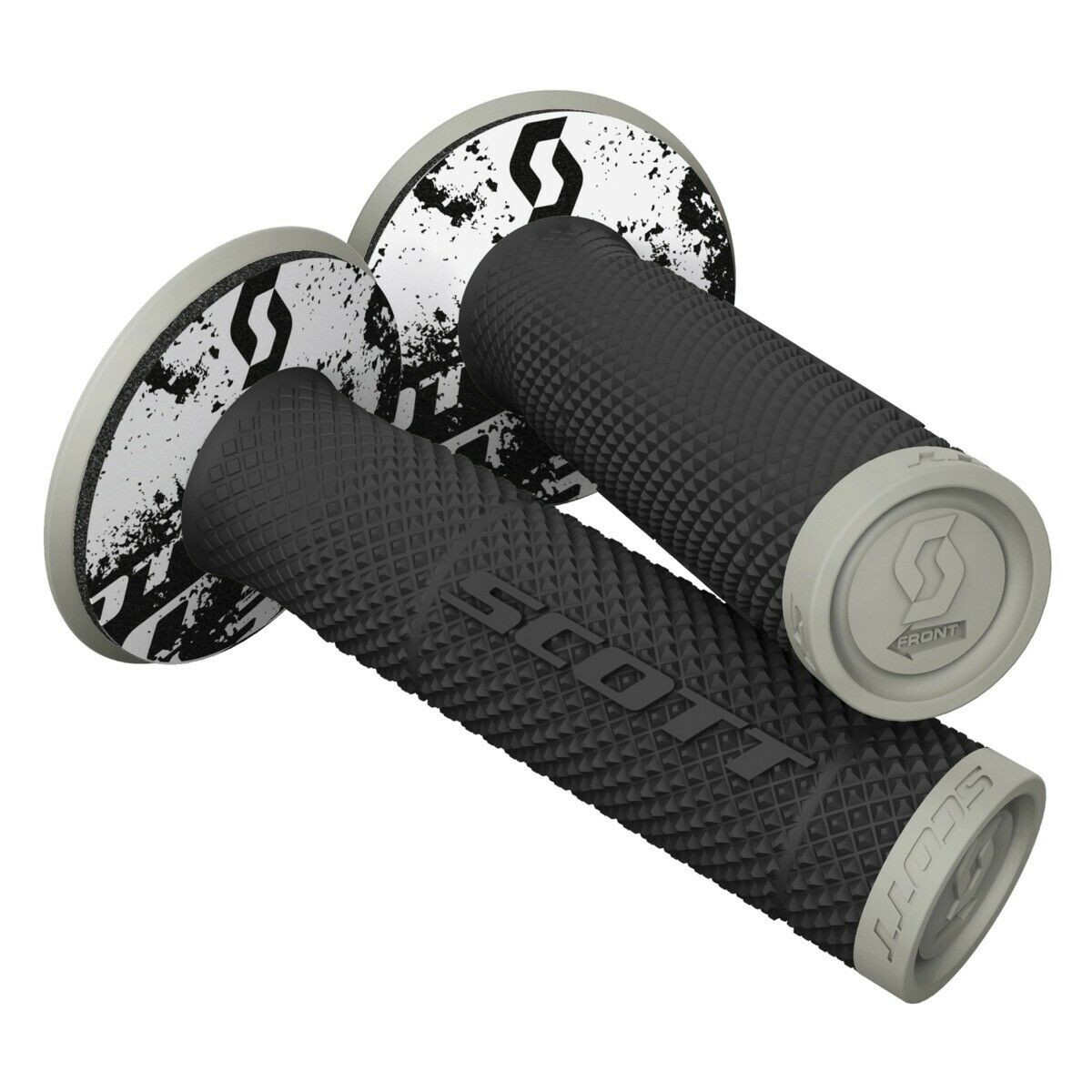 Scott SX II Handlebar Grips with Donuts Gray/Black