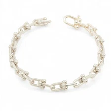 Tiffany Hardware small link Bracelet 925 19.3g Silver