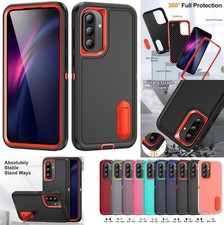 3 in 1 Shockproof Stand Rugged Phone Case For Samsung Galaxy A17 A36 A26 A54 A13