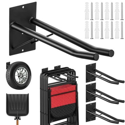 12.6'' Heavy Duty Garage Hooks, 4 Pack Garage Storage Hooks with Rods, Utilit...