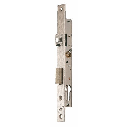 Serrure à larder à cylindre Métalux axe 21 mm pour bloquer les intrusions sur profilés étroits