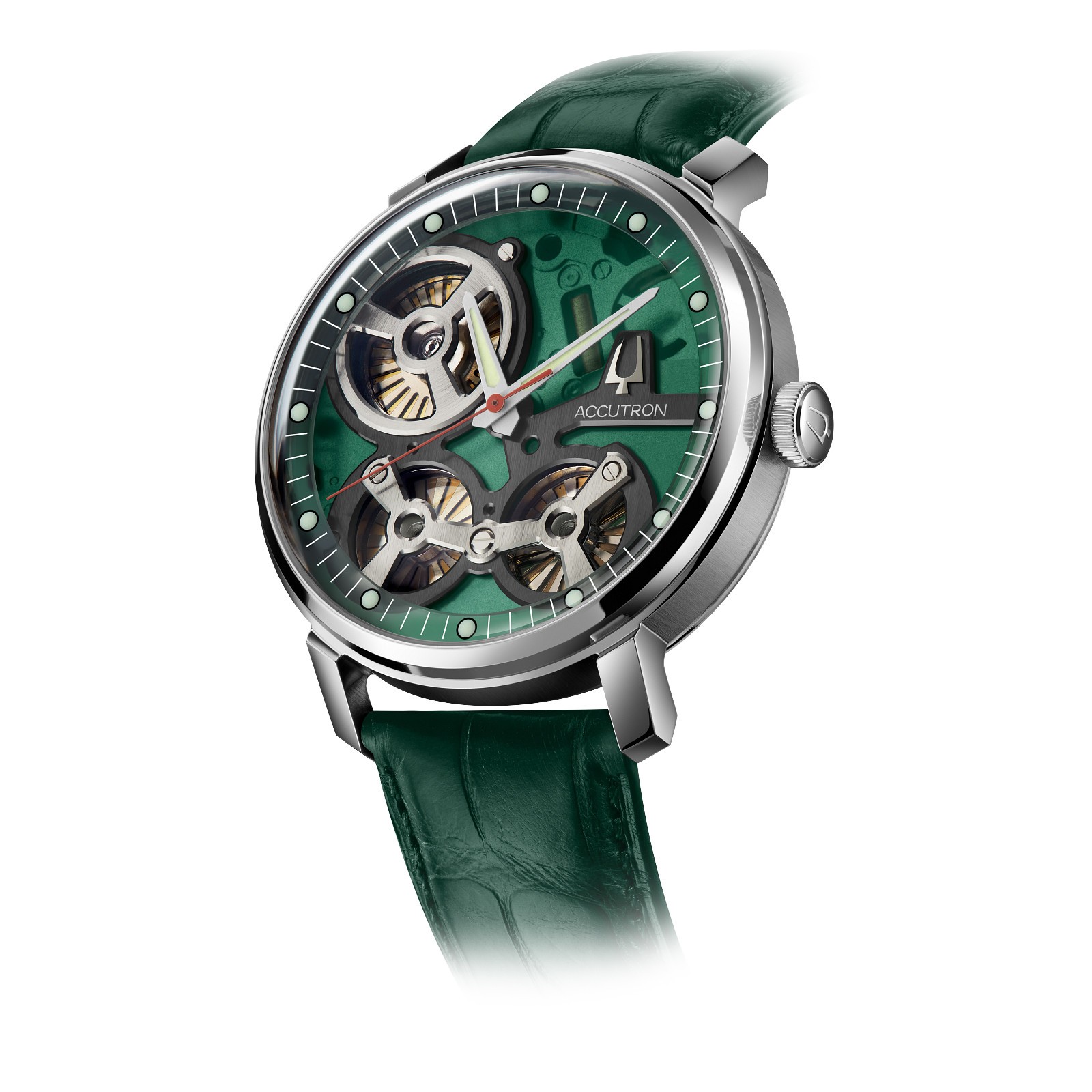 Accutron Electrostatic Spaceview Green Watch #2ES… - image 16