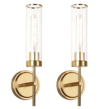 Wall Sconces Set of Two,Modern Bathroom Sconces Wall Lighting 16" 60W Brushed...