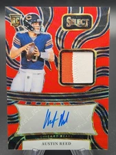 Austin Reed 2024 Panini Select Rookie Signature Memorabilia Red Wave