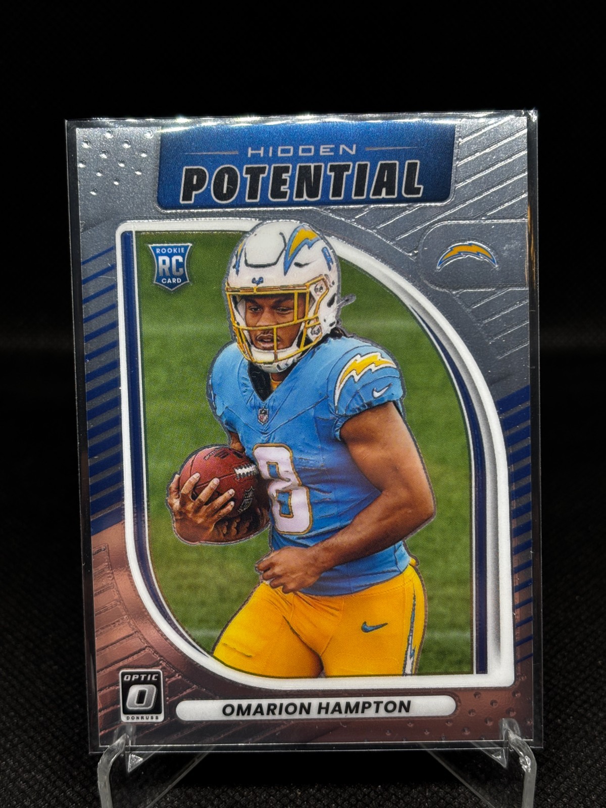 2025 Panini Donruss Optic - Hidden Potential Omarion Hampton #9 (RC)