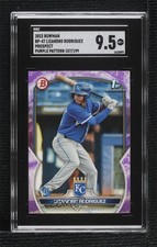 2023 Bowman Prospects Purple Pattern /199 Lizandro Rodriguez SGC 9.5 Mint+ 0e6p