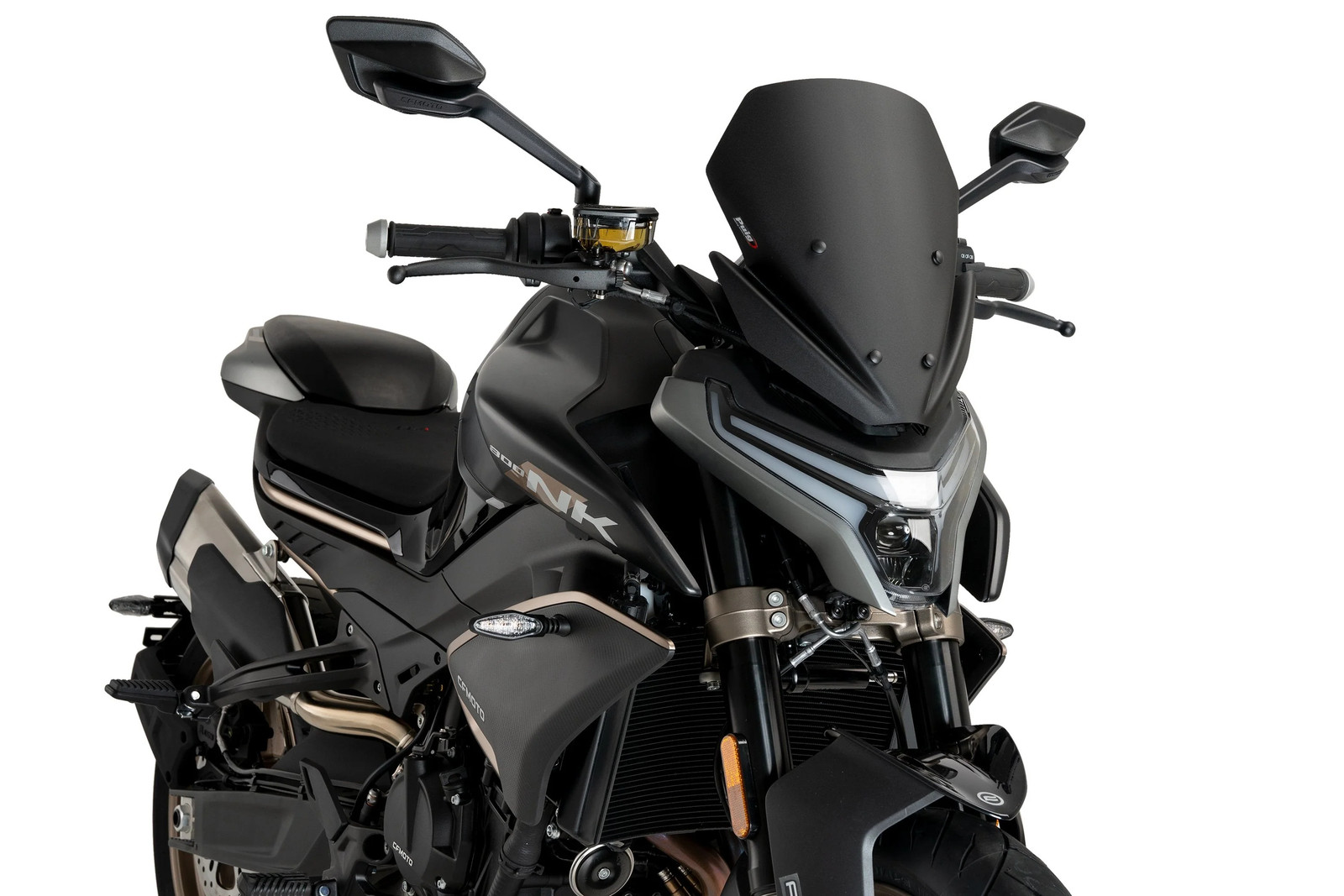 Puig Sport Screen | Matte Black (Opaque) | CFMoto 800 NK Advanced 2024>Current