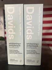 Whitening + Antiplaque Toothpaste, Natural Peppermint, 5.25 oz 2 Pack