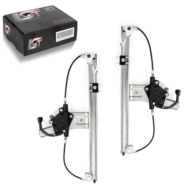 2X Elektrischer Fensterheber Mit Motor Set Vorne Links Rechts FüR Fiat Doblo 119-image