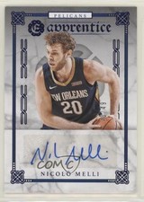 2019 Panini Chronicles Apprentice Signatures Blue 40/49 Nicolo Melli Auto 00t4