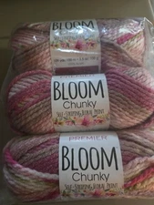 Premier Bloom Chunky Self-striping Floral Print  (5) Bulky Color 1114-12 Orchid