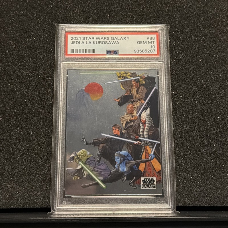 2021 Topps Chrome Star Wars Galaxy #88 Jedi a La Kurosawa PSA 10