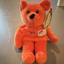 Salvino's Terrell Davis 30 Denver Broncos NFL Plush Bear Orange 1999